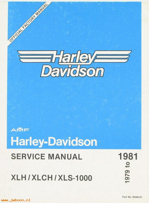   99484-81 (99484-81): Sportster service manual '79-'81 - NOS
