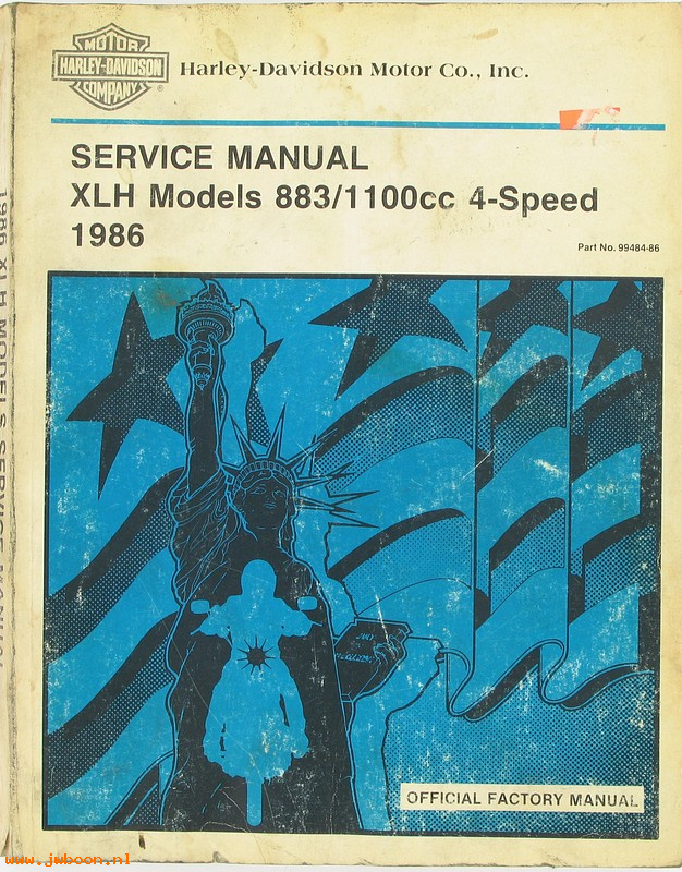   99484-86used (99484-86): Sportster service manual 1986