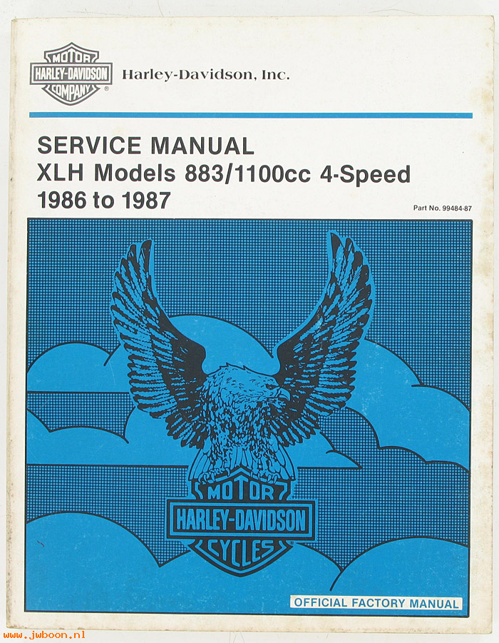   99484-87 (99484-87): Sportster service manual '86-'87 - NOS