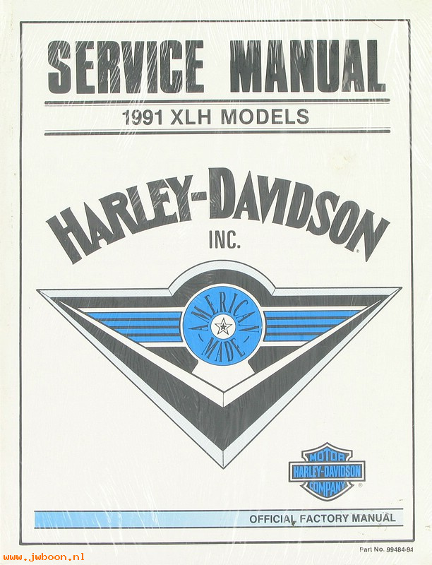   99484-91 (99484-91): Sportster service manual 1991 - NOS