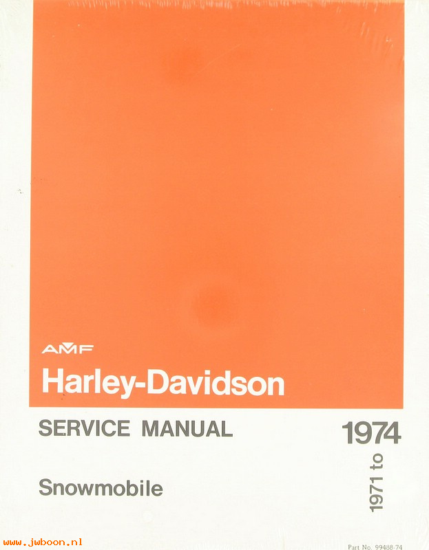   99488-74 (99488-74): Snowmobile service manual '71-'74 - NOS