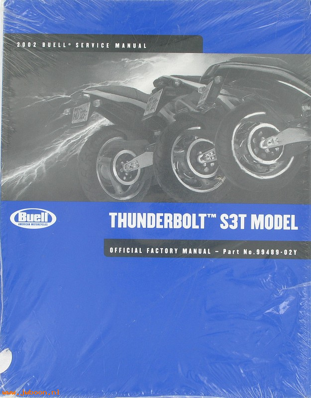   99489-02Y (99489-02Y): Buell Thunderbolt service manual 2002 - NOS