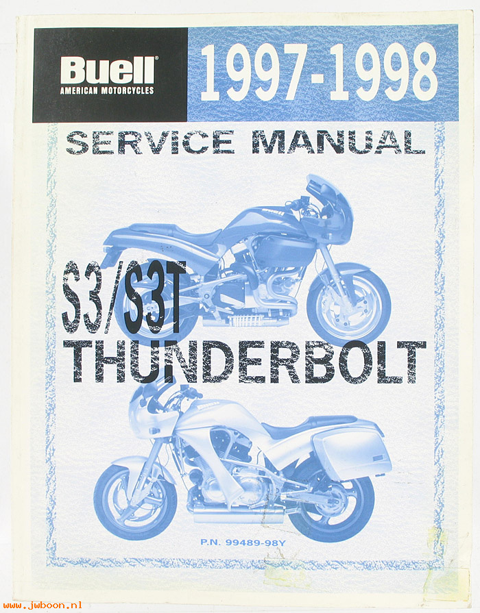   99489-98Y (99489-98Y): Buell Thunderbolt S3, S3T service manual '97-'98 - NOS