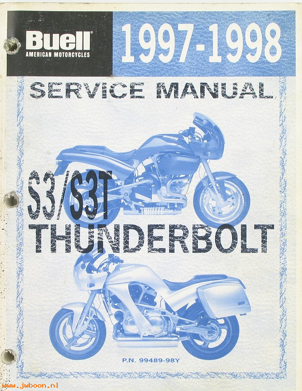   99489-98Yused (99489-98Y): Buell Thunderbolt S3, S3T service manual '97-'98
