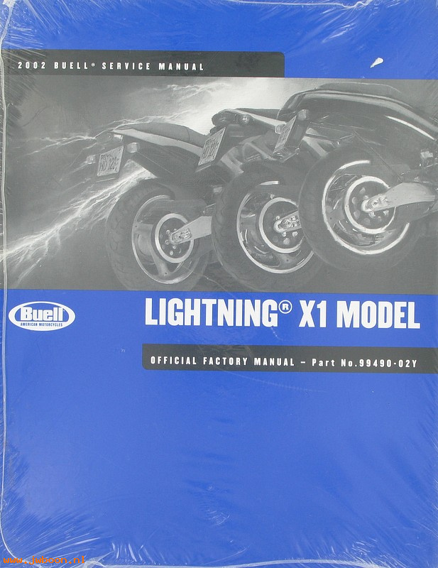   99490-02Y (99490-02Y): Buell Lightning X1 service manual 2002 - NOS