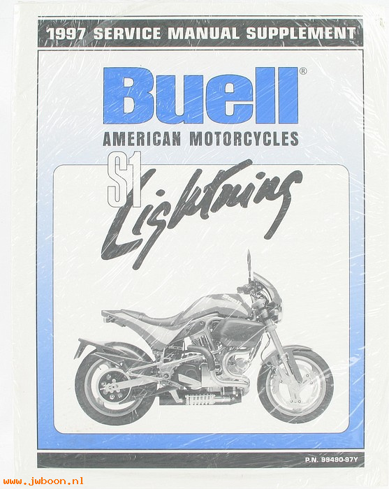   99490-97Y (99490-97Y): Buell S1 Lightning service manual supplement 1997 - NOS