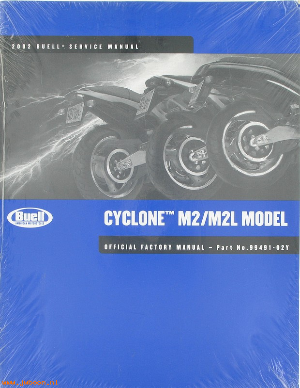   99491-02Y (99491-02Y): Buell Cyclone M2 service manual 2002 - NOS