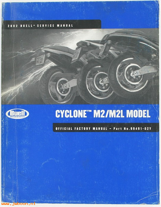   99491-02Yused (99491-02Y): Buell Cyclone M2 service manual 2002