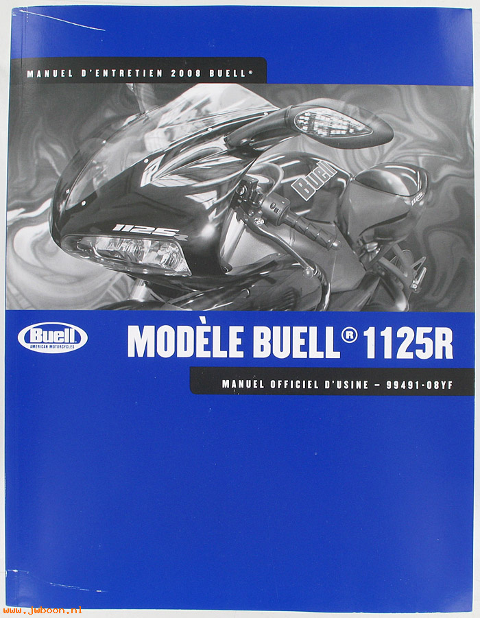   99491-08YF (99491-08YF): Buell 1125R service manual 2008, french - NOS