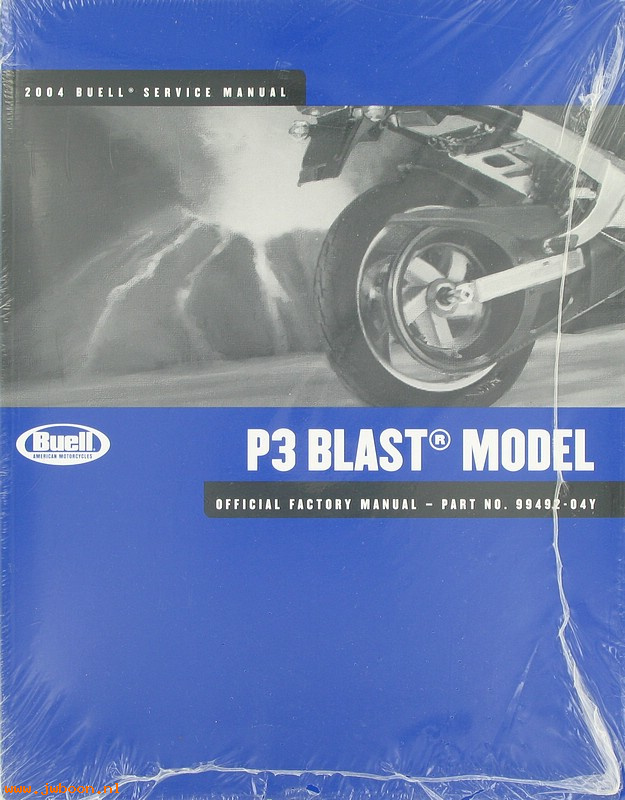   99492-04Y (99492-04Y): Buell Blast service manual 2004 - NOS
