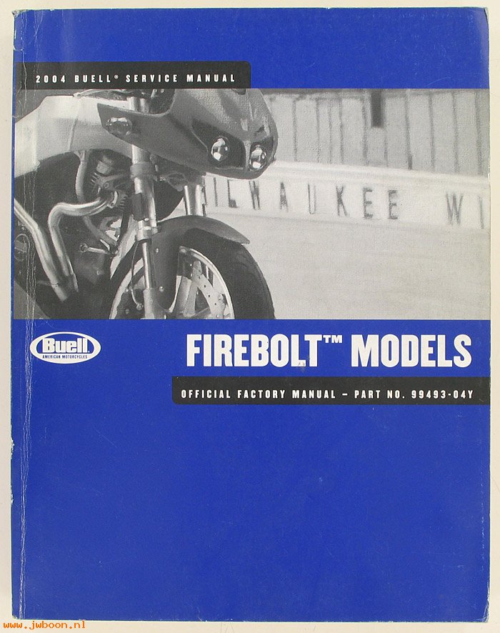   99493-04Yused (99493-04Y): Buell Firebolt service manual 2004