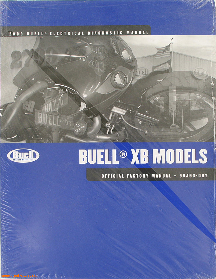   99493-09Y (99493-09Y): Buell XB electrical diagnostics manual 2009 - NOS