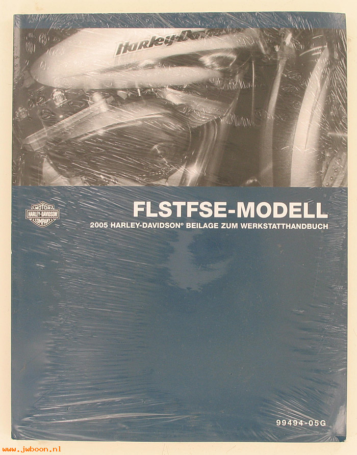   99494-05G (99494-05G): FLSTFSE, CVO Custom FatBoy service manual supplement 2005, german