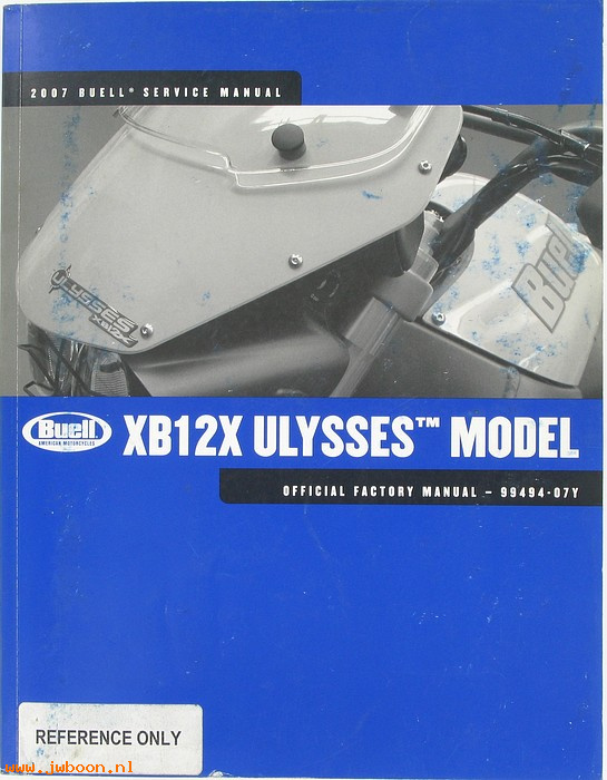   99494-07Yused (99494-07Y): Buell Ulysses service manual 2007