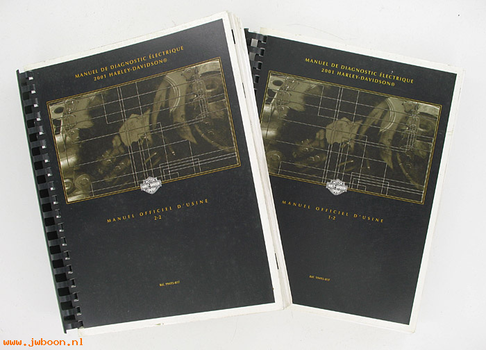   99495-01F (99495-01F): H-D electrical diagnostic service manual 2001, french - NOS