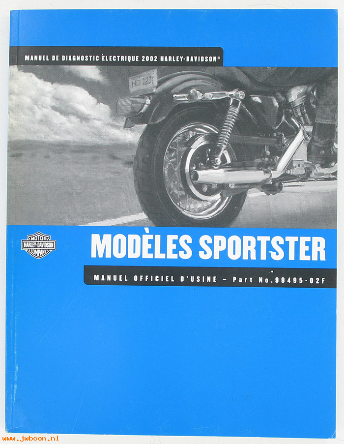   99495-02F (99495-02F): Sportster, electrical diagnostic service manual 2002, french - NO