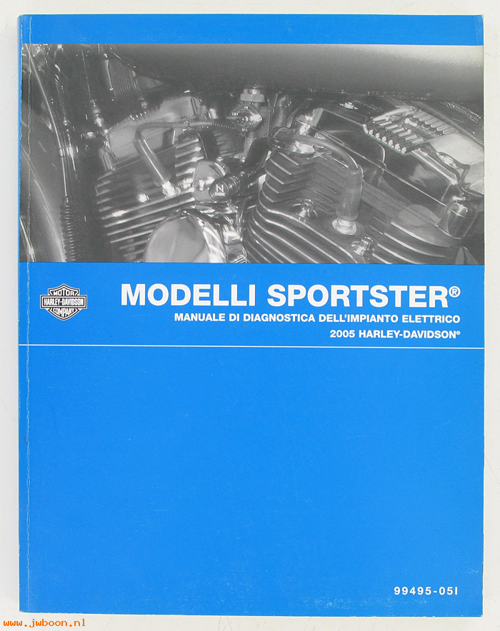   99495-05I (99495-05I): Sportster, electrical diagnostic service manual 2005, italian - N