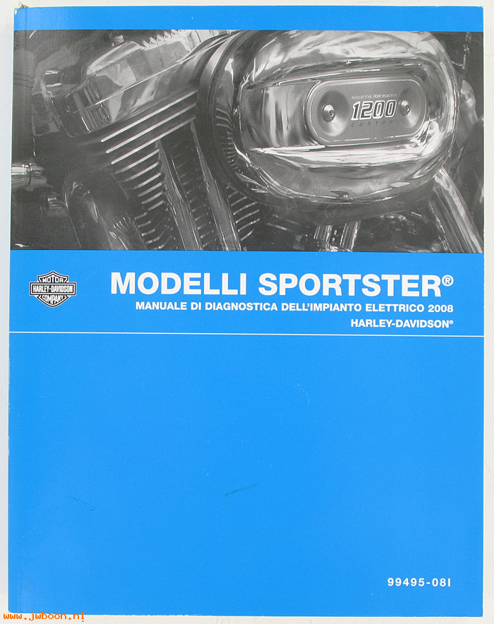   99495-08I (99495-08I): Sportster, electrical diagnostic service manual 2008, italian - N