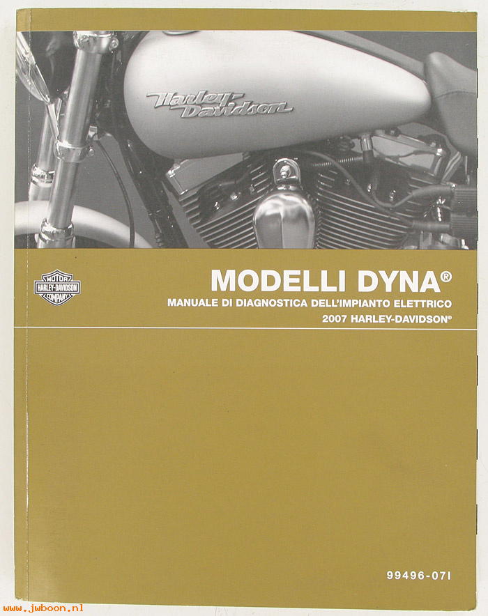   99496-07I (99496-07I): Dyna electrical diagnostic service manual 2007, italian - NOS