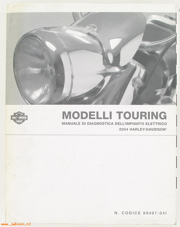   99497-04I (99497-04I): Touring electrical diagnostic service manual 2004, italian - NOS