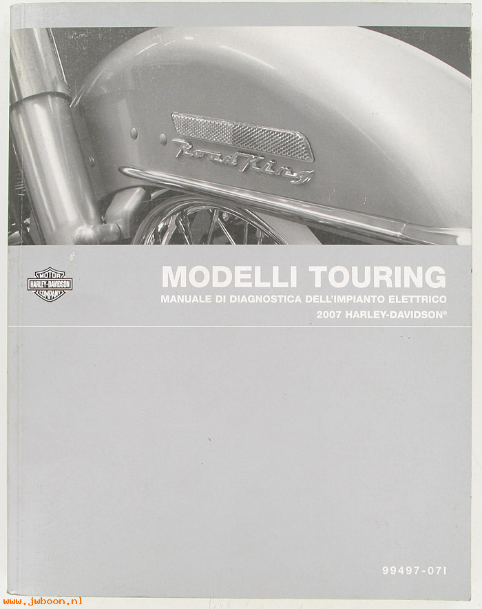   99497-07I (99497-07I): Touring electrical diagnostic service manual 2007, italian - NOS