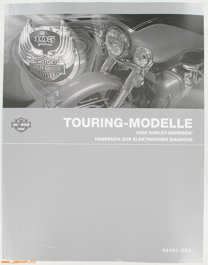   99497-08G (99497-08G): Touring electrical diagnostic service manual 2008, german - NOS