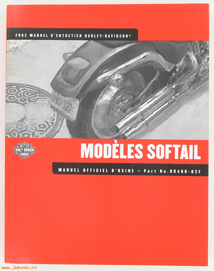   99498-02F (99498-02F): Softail electrical diagnostic service manual 2002, french - NOS