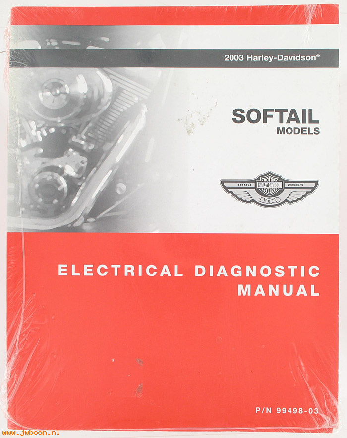   99498-03 (99498-03): Softail electrical diagnostic service manual 2003 - NOS