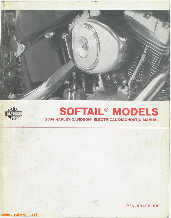   99498-04used (99498-04): Softail electrical diagnostic service manual 2004
