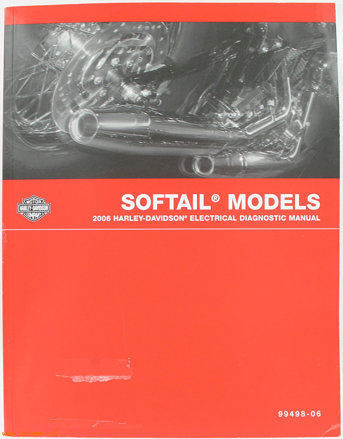   99498-06 (99498-06): Softail electrical diagnostic service manual 2006 - NOS