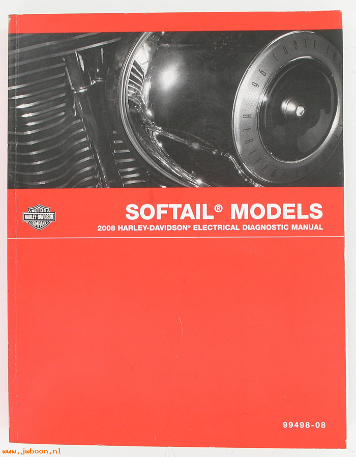   99498-08 (99498-08): Softail electrical diagnostic service manual 2008 - NOS