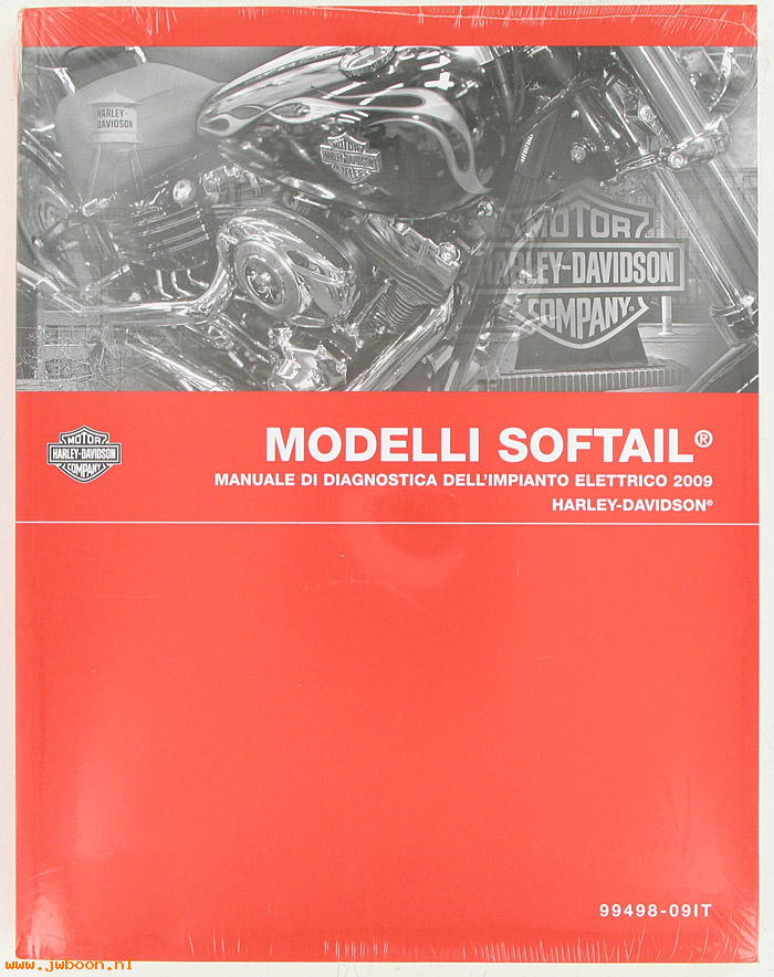   99498-09IT (99498-09IT): Softail electrical diagnostic service manual 2009, italian - NOS