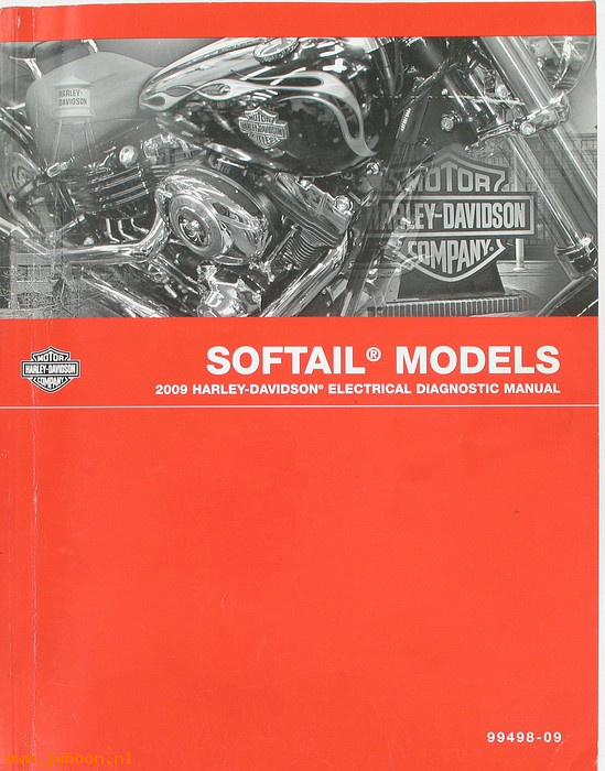   99498-09used (99498-09): Softail electrical diagnostic service manual 2009