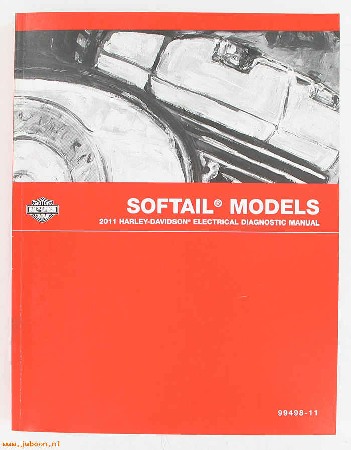  99498-11 (99498-11): Softail electrical diagnostic service manual 2011 - NOS