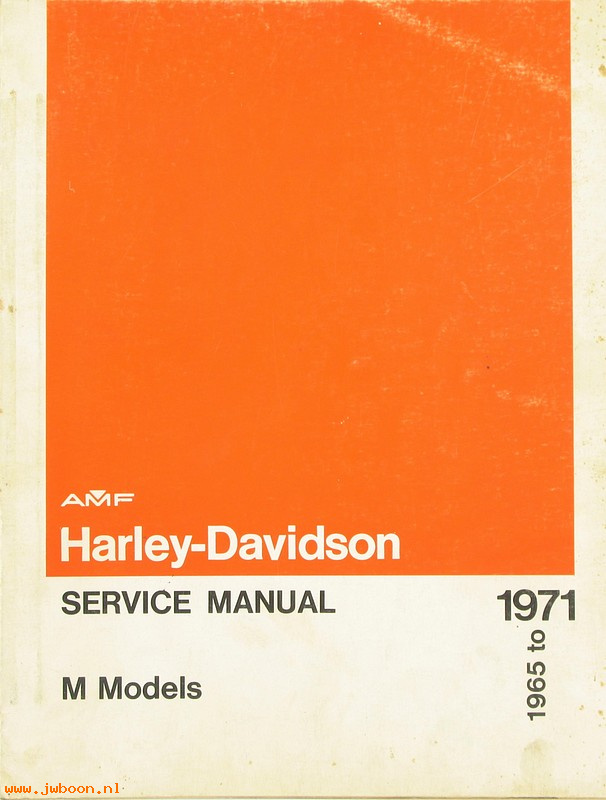   99498-71 (99498-71): M-models service manual '65-'71 - NOS