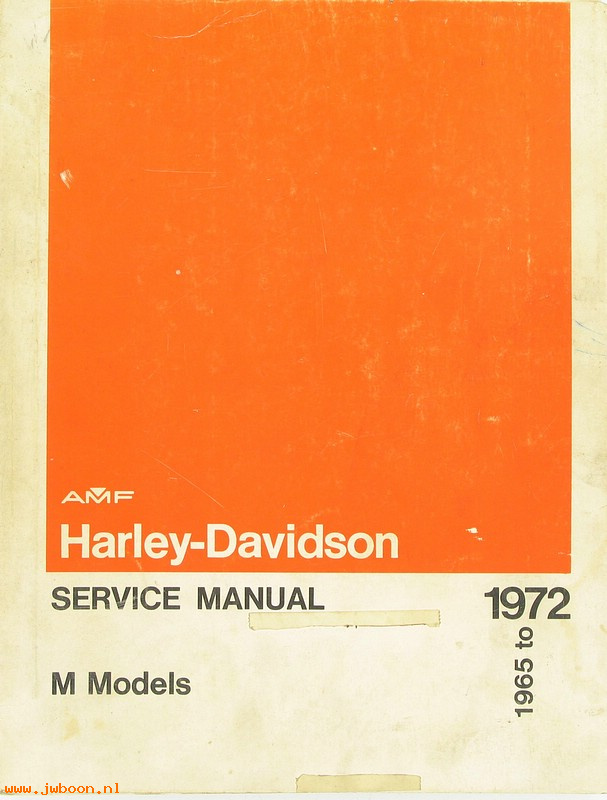   99498-72used (99498-72): M-models service manual '65-'72