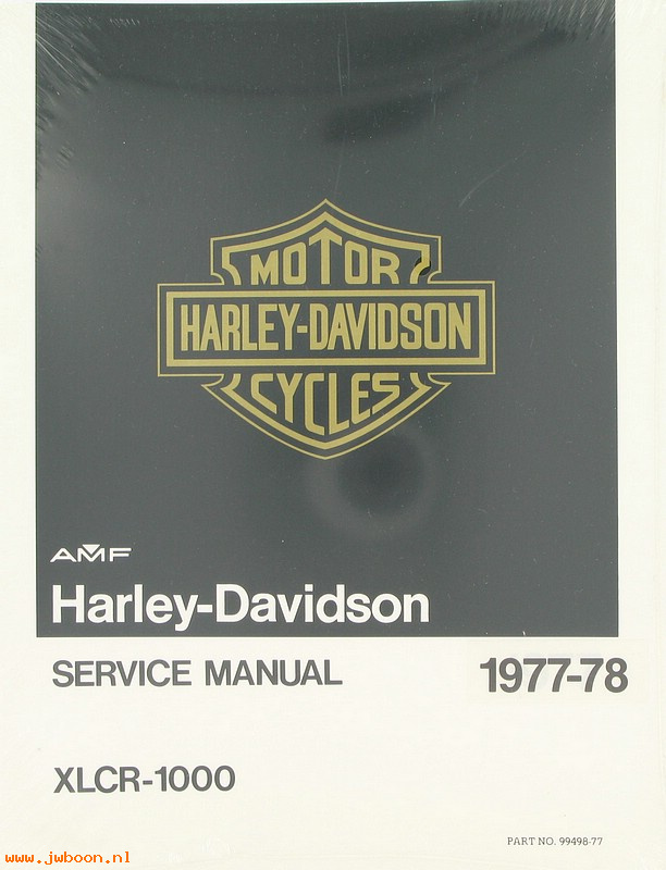   99498-77 (99498-77): XLCR service manual '77-'78 - NOS