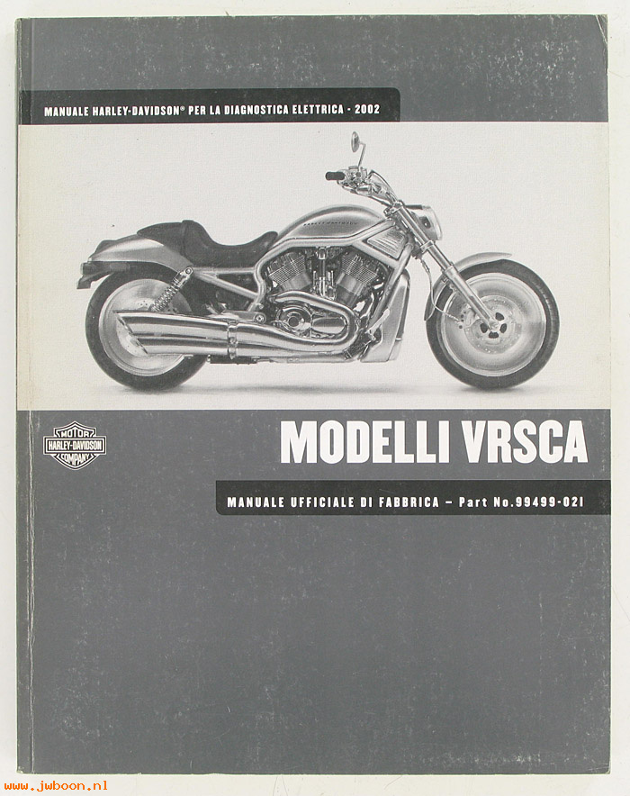   99499-02I (99499-02I): V-rod electrical diagnostic service manual 2002 - italian - NOS