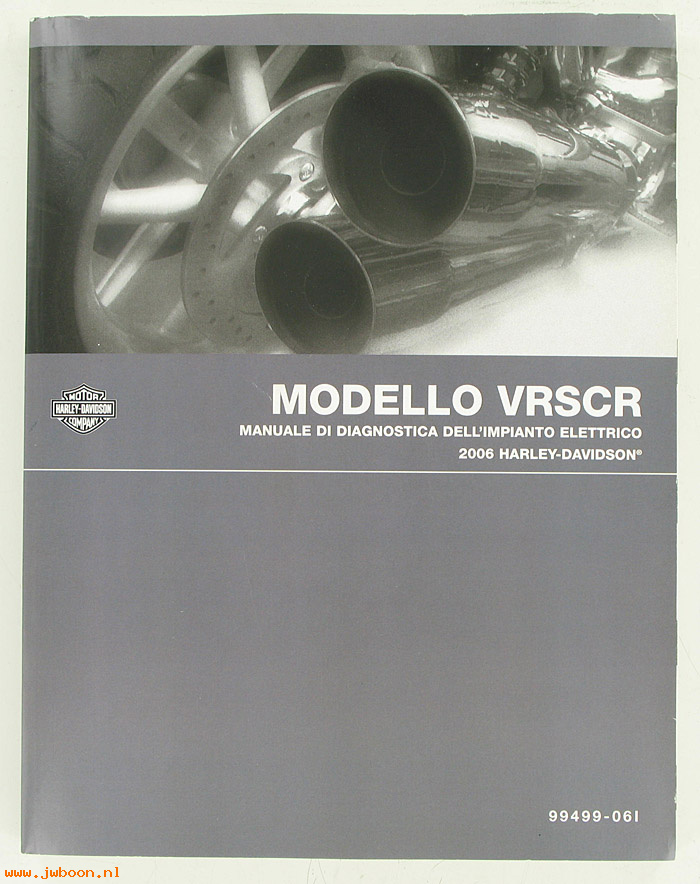   99499-06I (99499-06I): V-rod electrical diagnostic service manual 2006, italian - NOS