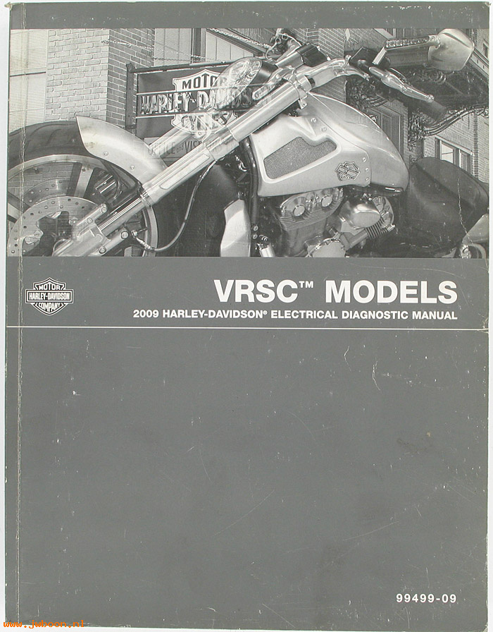   99499-09 (99499-09): V-rod electrical diagnostic service manual 2009 - NOS