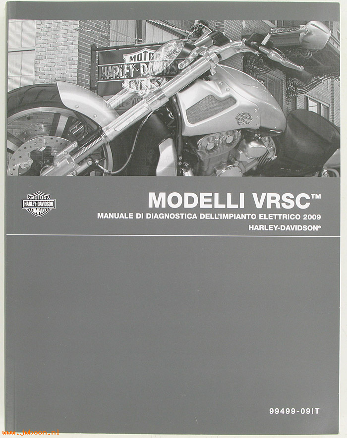   99499-09IT (99499-09IT): V-rod electrical diagnostic service manual 2009, italian - NOS