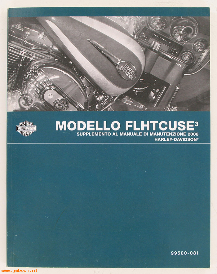   99500-08I (99500-08I): FLHTCUSE3 service manual supplement 2008, italian - NOS