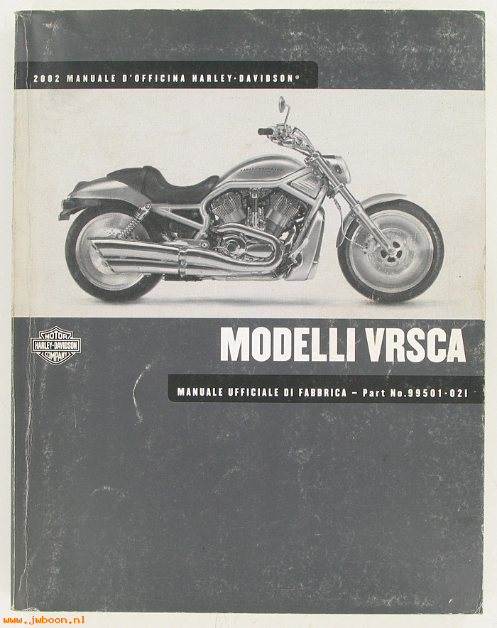   99501-02I (99501-02I): V-rod service manual 2002, italian - NOS