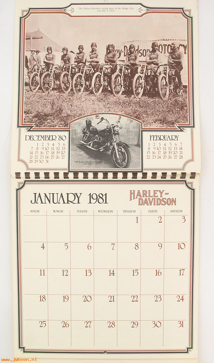   99508-81V (99508-81V): Wall calendar 1981 - NOS