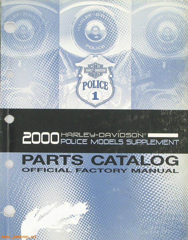   99545-00used (99545-00): FLT police models parts catalog supplement 2000