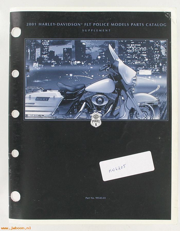  99545-01used (99545-01): FLT police models parts catalog supplement 2001