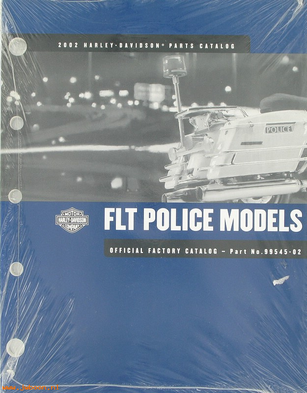   99545-02 (99545-02): FLT police models parts catalog 2002 - NOS