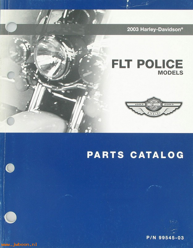   99545-03 (99545-03): FLT police models parts catalog 2003 - NOS