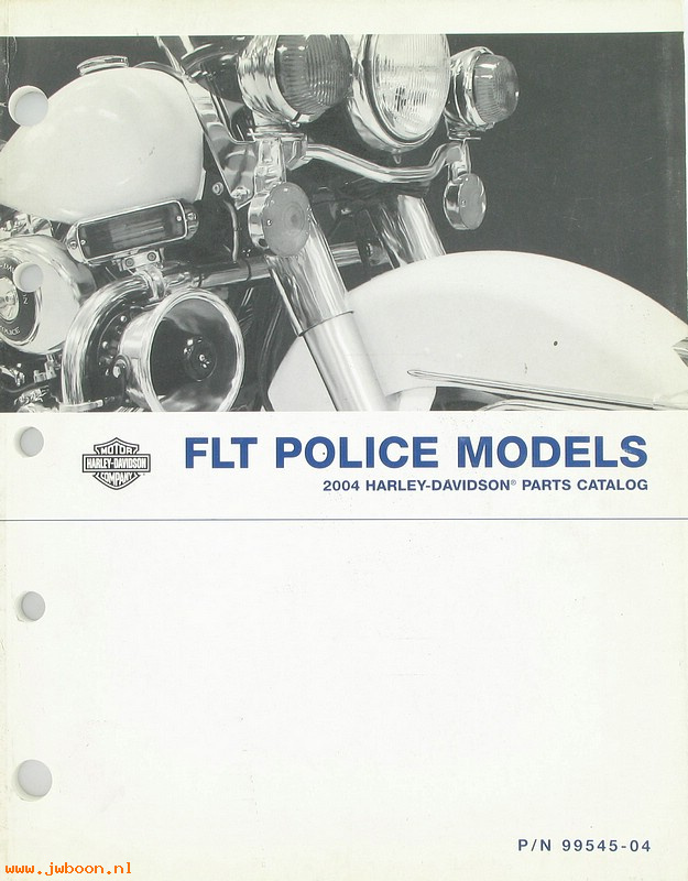   99545-04 (99545-04): FLT police models parts catalog 2004 - NOS