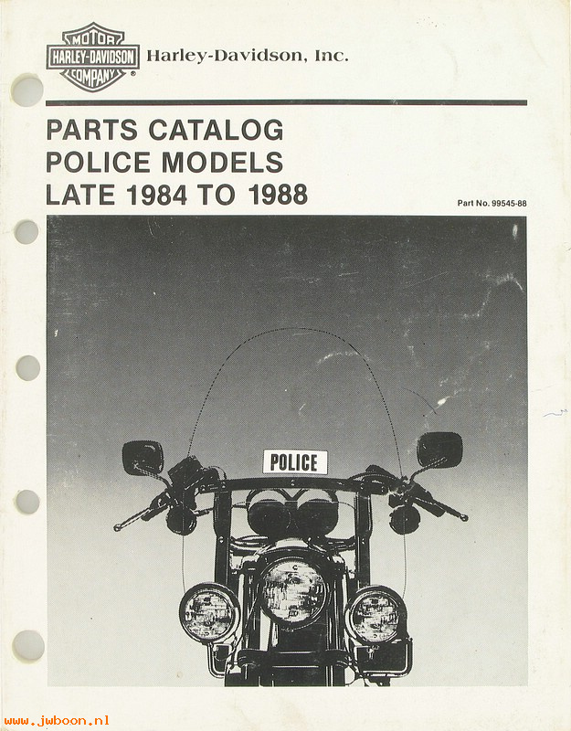   99545-88used (99545-88): FXRP, FLHTP parts catalog late'84-'88